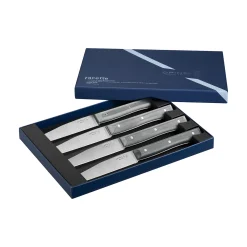 Messerset 4 Tafelmesser Facette Schiefer Mikroverzahnung